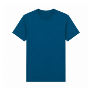 Classic Loom T-Shirt for Men | Cotton Round Neck Tee Dark Blue Color