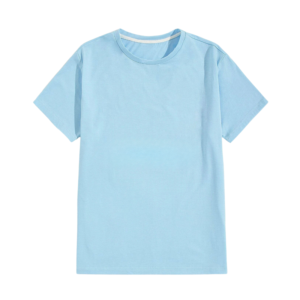 Classic Loom T-Shirt for Men | Cotton Round Neck Tee Lite Blue Color